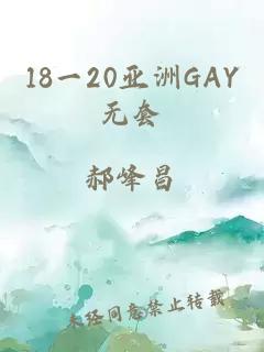 18一20亚洲GAY无套